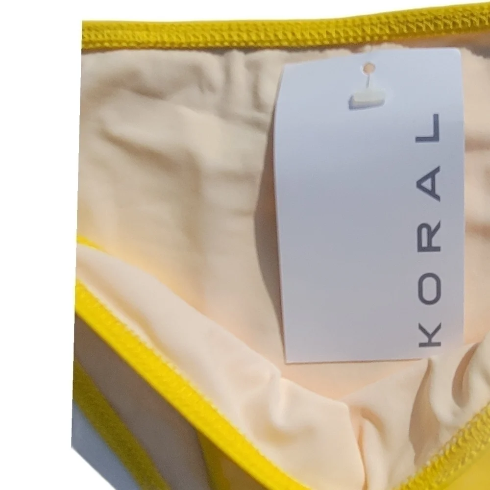 Koral Yellow Side Tie String Bikini▪︎L